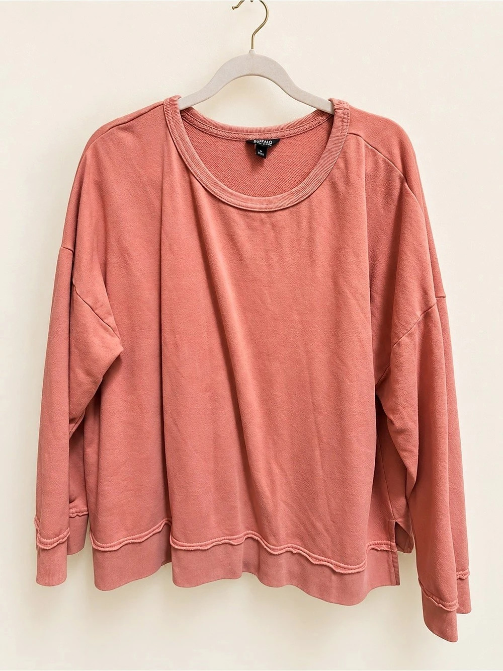 Buffalo David Bitton Dusty Pink Crewneck Sweatshirt XL